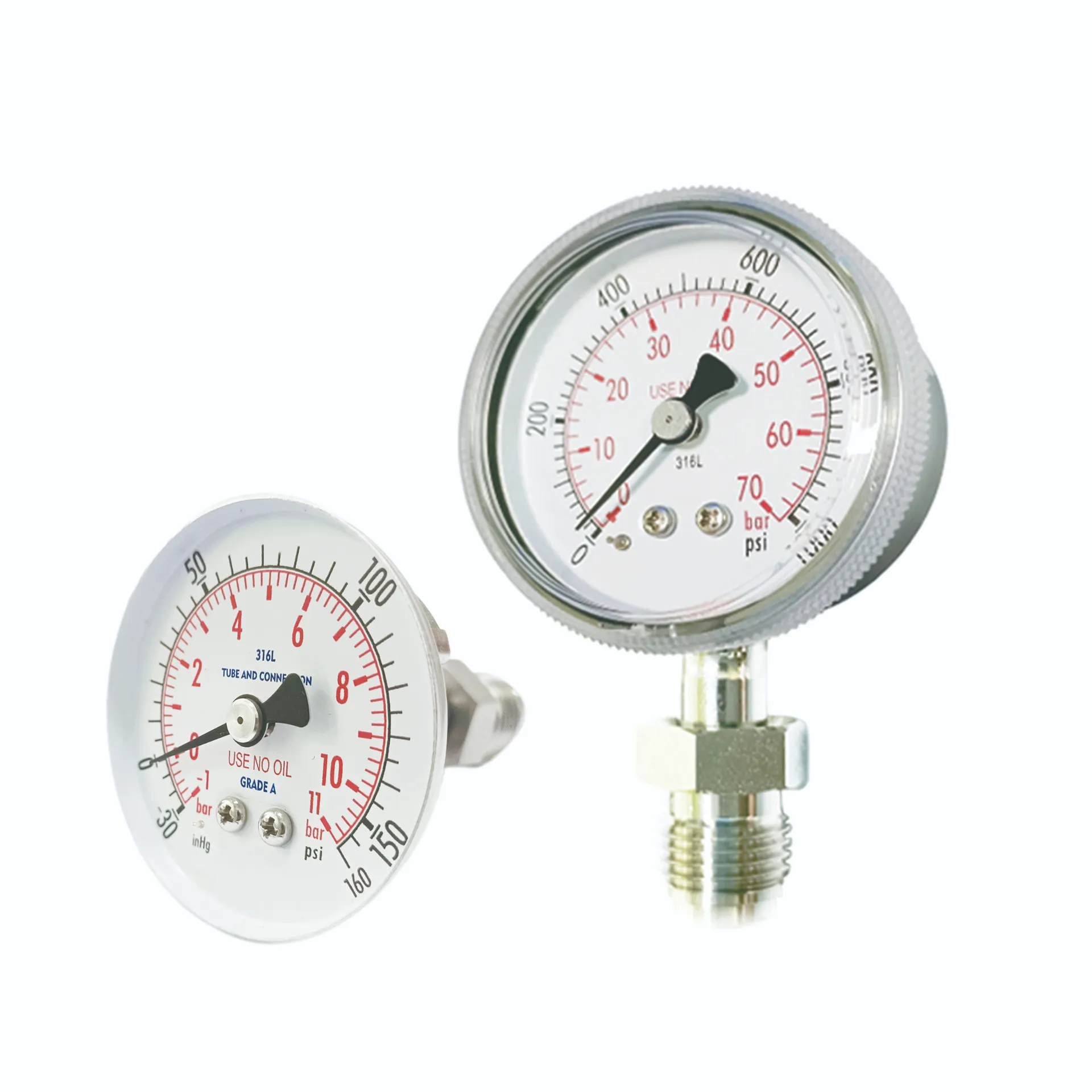 differential pressure gauge with diaphragm seal