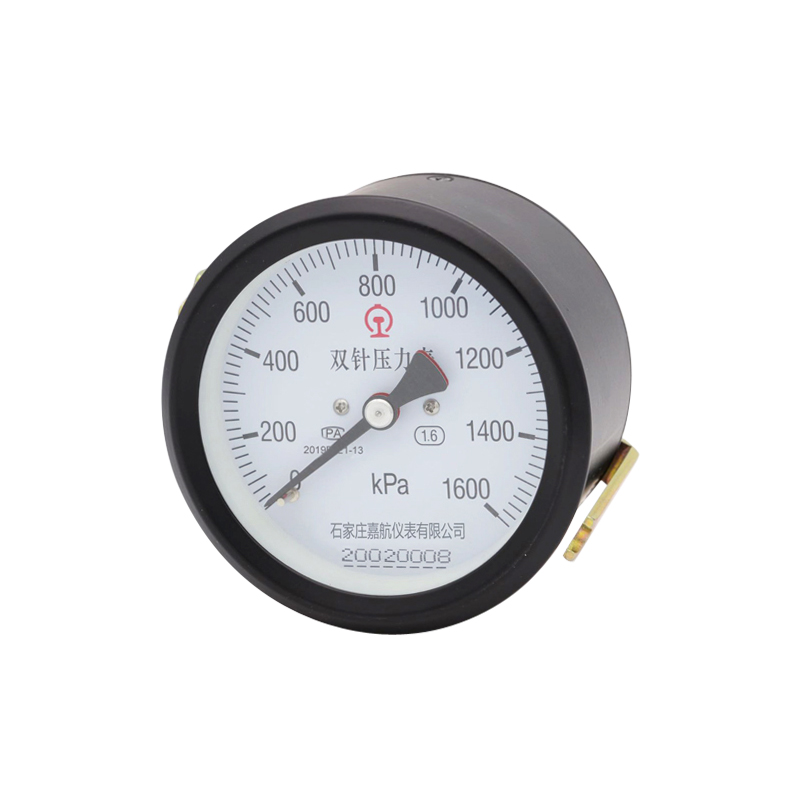 railway pressure gauge-double pointers-double tubes typeYYS100-Z