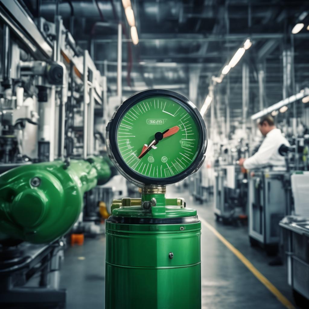 oem fire extinguisher pressure gauge in green