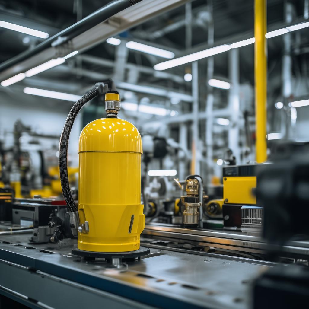 high quality fire extinguisher pressure gauge in yellow