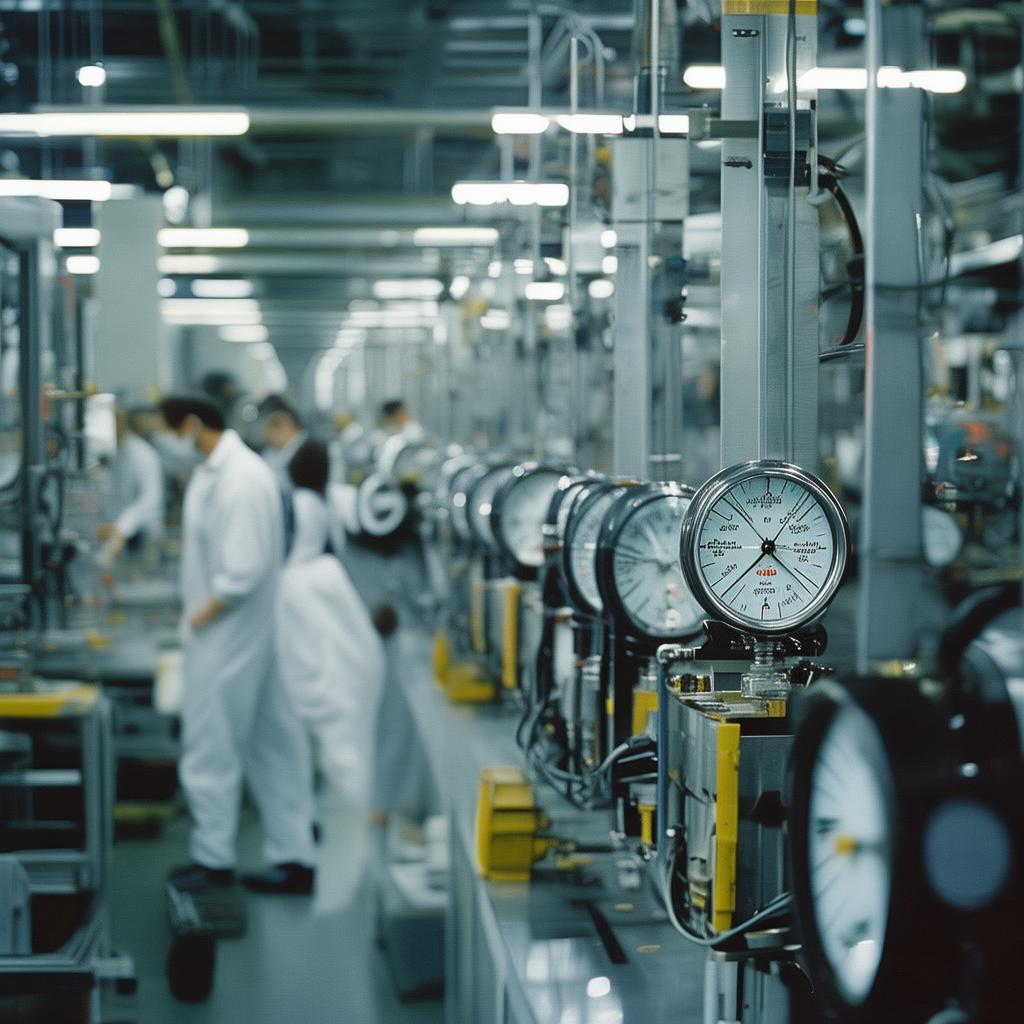 high quality solid front differential pressure gauge