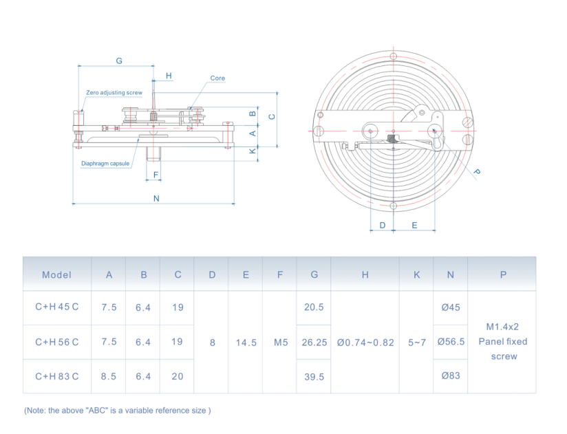 custom low pressure differential pressure gauge
