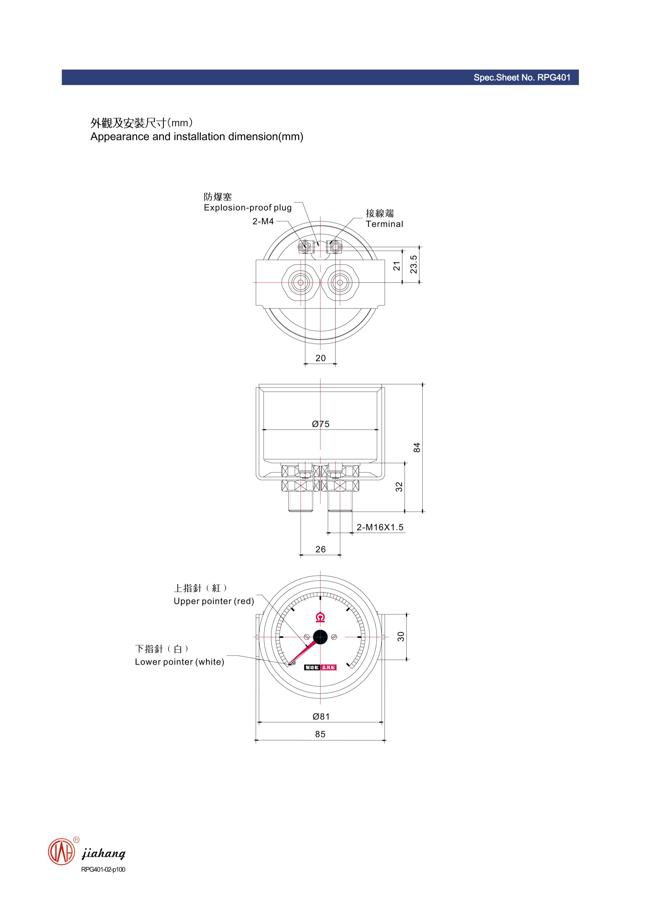 differential pressure gauge types jah