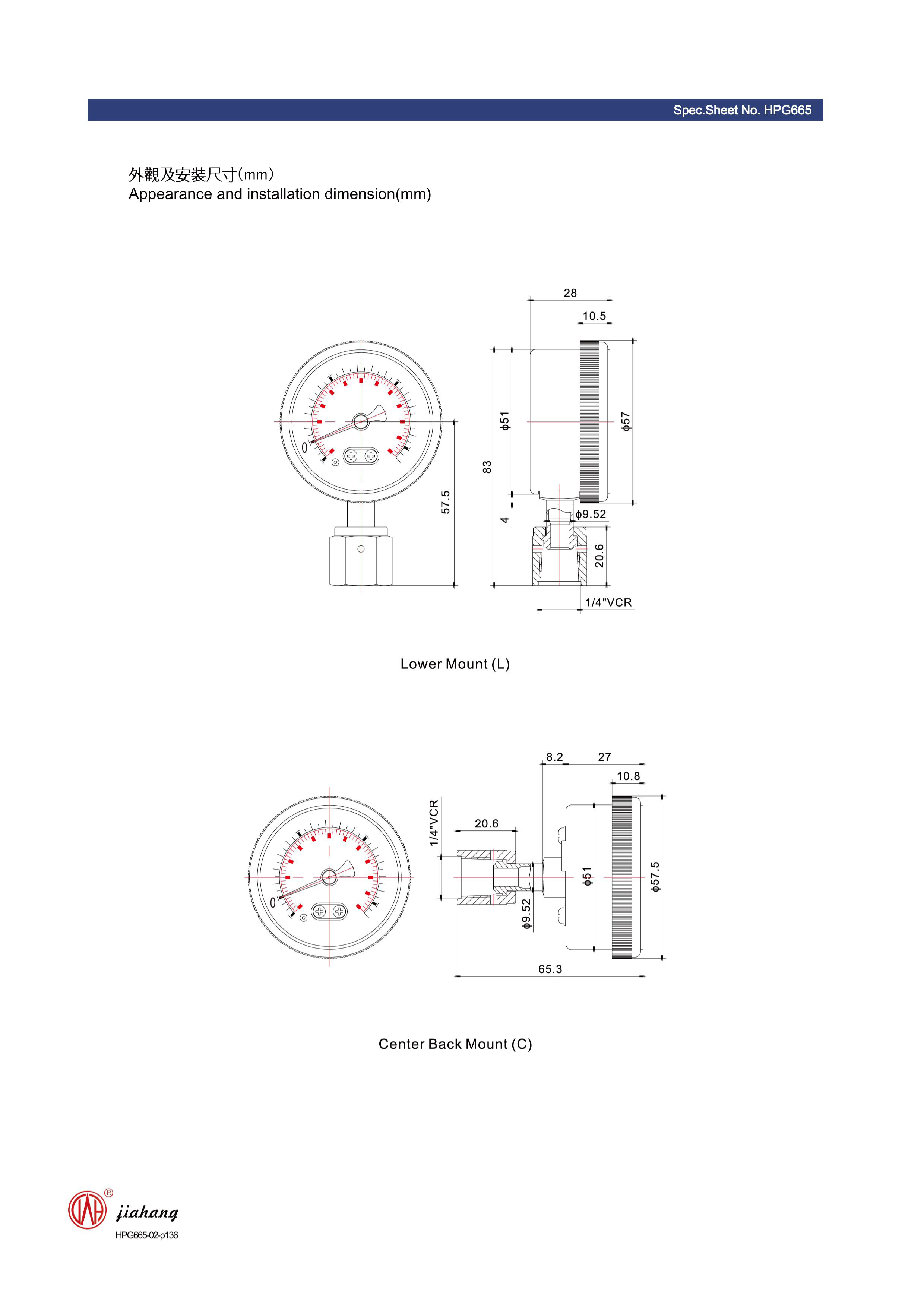 wholesale diaphragm capsule pressure gauge