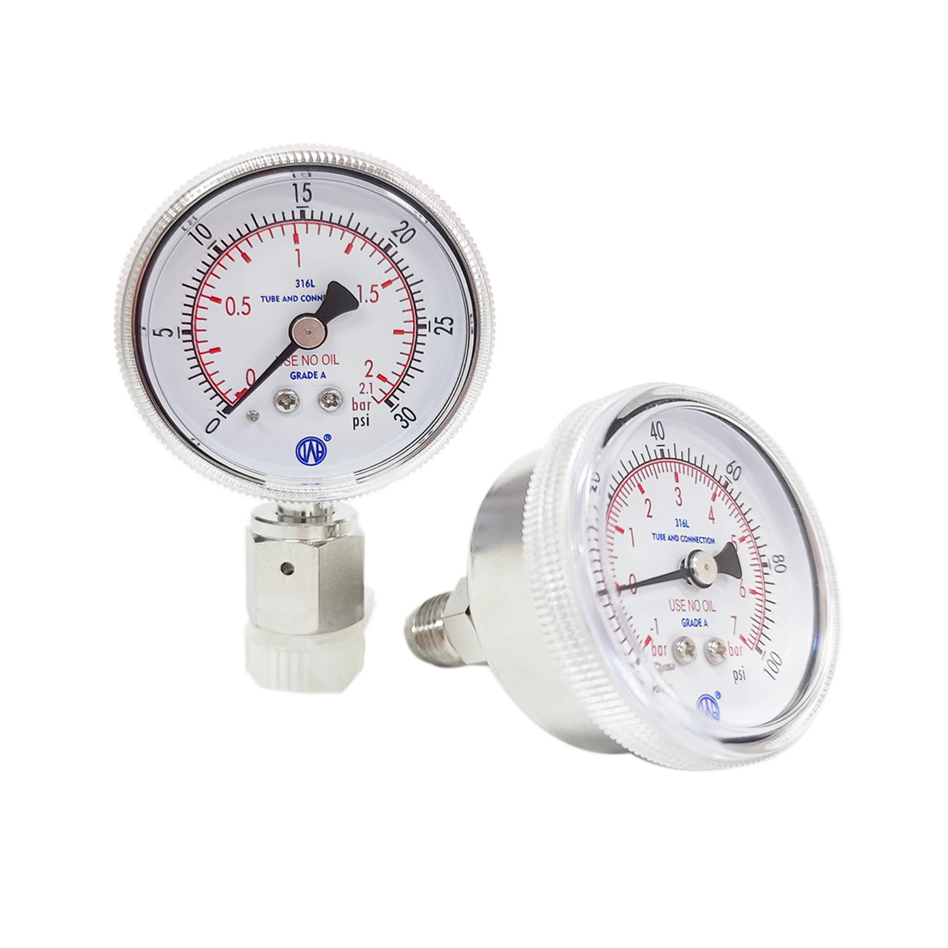 metal diaphragm type pressure gauges